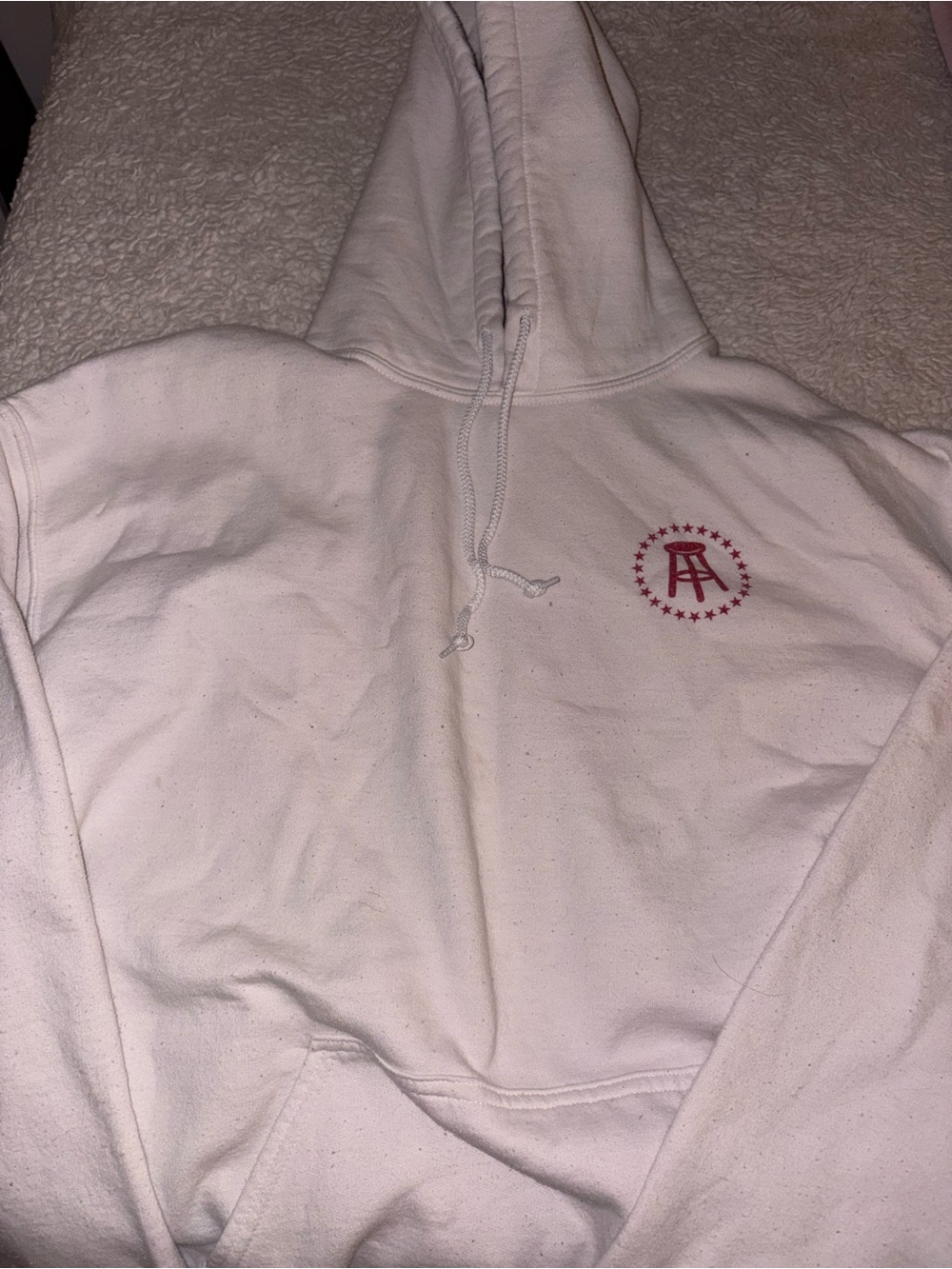 The University of Alabama Barstool Sports Nick Saban White Cream Hoodie